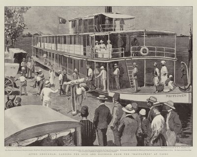 Después de Omdurman, desembarcando a los Enfermos y Heridos del Mayflower en El Cairo de Henry Marriott Paget